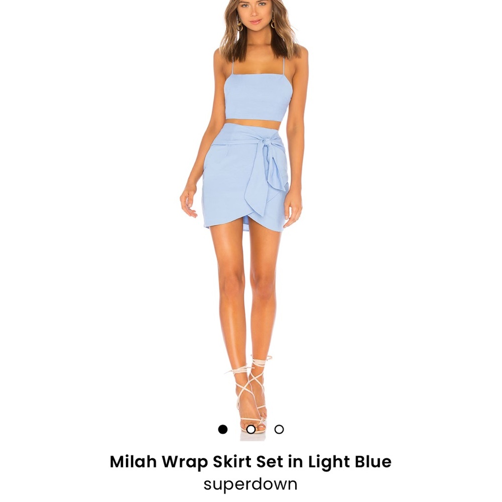 ** SO CUTE, BRAND NEW** Milah wrap skirt set; from revolve